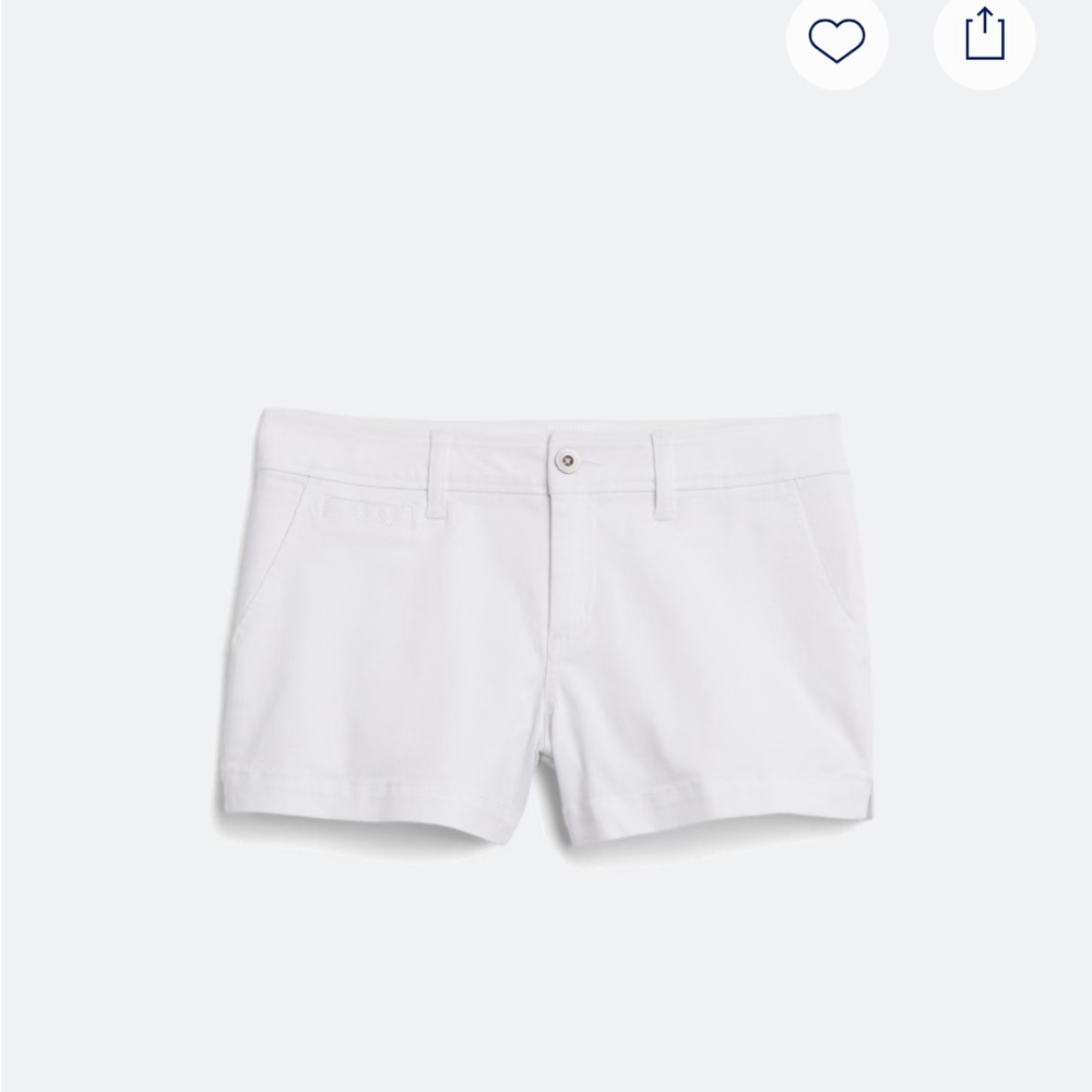 Market & Spruce White Shorts